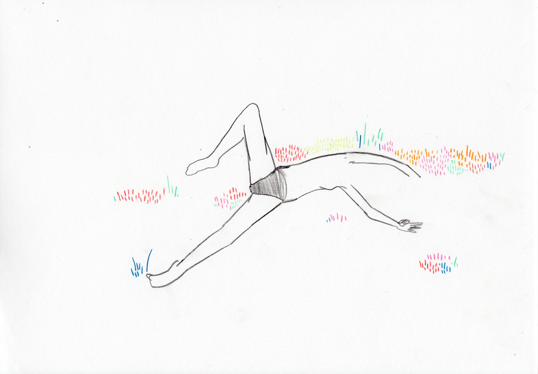 Girl On Grass